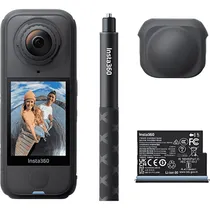 Kit Câmera de Ação INSTA360 X4 Air Starter Bundle Cinsaafa (SE03) 8K - Preto