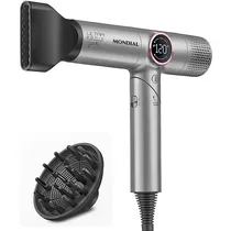 Secador de Cabelo Mondial Juliette Ultra Sonic SCP-JU-04-US 1.600 Watts 127 V ~ 60 HZ - Cinza