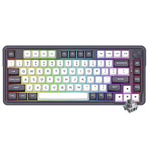 Teclado Gamer Mecânico Redragon K715 Finke Wireless / Inglês - Preto / Branco