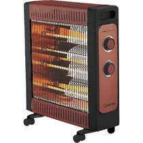 Aquecedor Elétrico Quartzo Quanta Heat Master QTEEC220 2200 W 220V - Vermelho/Preto