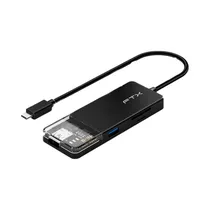 Hub USB-C FTX FTX-HUBT4-PB HDMI/USB-A/USB-C/SD