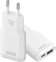 Carregador de Parede Joog Flat PD Charger FCH30 30W Ultrafast USB-C + USB-A