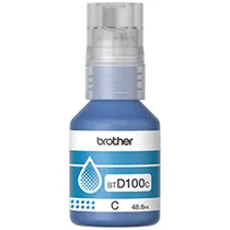 Botella de Tinta Brother BTD100C 48.8ML - Cian