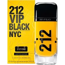 Perfume Carolina Herrera 212 Vip Black Cab Limited Edition Eau de Parfum Masculino 100ML