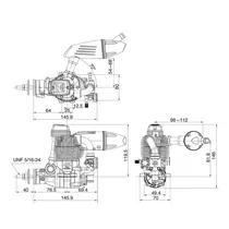 Motor Os GF30 II (70T2) W/F-6040 Silencer 3A010