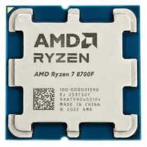 Processador Tray AMD Ryzen 7-8700F Socket AM5 8 Core 16 Threads 4.1GHZ e 5.0GHZ Turbo Cache 24MB