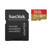Memoria Micro SD Sandisk Extreme 100-60 MB/s C10 U3 32 GB (SDSQXAF-032G-GN6MA)