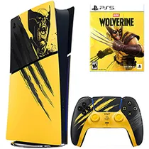 Consola Sony Playstation 5 Slim CFI-2115 BZJX 825GB Marvel's Wolverine Limited Edition / Digital Edition / Bivolt - Battle Yellow + Juego Marvel's Wolverine (Americano)
