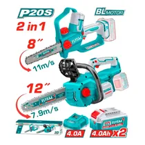 Combo 2 Em 1 Kit Total TOSLI251085 Motosserra 8" + Motosserra 12" – com Acessórios