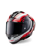 Casco Alpinestars Supertech R10 Team - Black Carb Red White Glossy / M