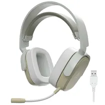Headset Gamer Ajazz AHM09 Max / Wireless - Cinza / Branco (986956)