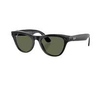 Oculos Ray-Ban Meta Skyler G1 RW4010 F/Shiny Black L/G15 Green 043790