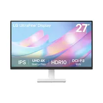 LG Monitor Gamer 27" 27US500-W Ips/ Uhd 4K/ 60HZ/ 2024 Blanco/ Negro
