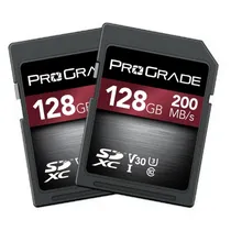 Mem. SD Prograde Digital 128GB Strontium Uhs-I SDXC Memory Card (2-Pack)