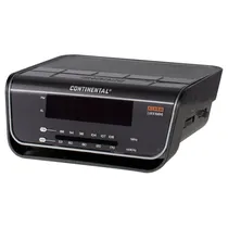 Rádio Relógio Continental 7928 - AM/FM - Bivolt - Preto