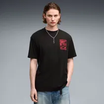 Remera Puma Ferrari Scuderia Negro Logo Rojo