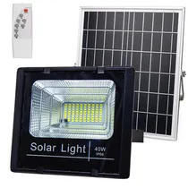 Refletor LED Solar Light Fotovoltaica com Painel Solar / 40W / 6500K / com Controle Remoto