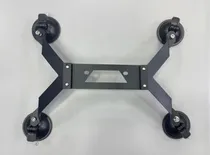 Suporte Metálico de Ventosa para Starlink Mini Preto (Parafusado)