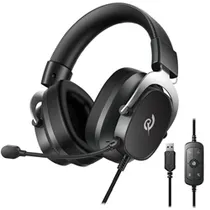 Headset Gamer QCY Heroad VT200 Pro / com Fio - Preto / Cinza (BH25H8GMA)