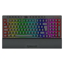 Teclado Gamer Redragon K515RGB Pro Shiva Pro 98 RGB Sem Fio Inglês - Preto