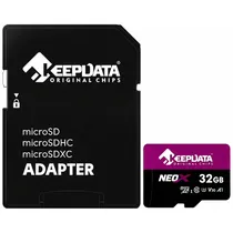 Cartão de Memória Keepdata Neox KDMSDC10U3A1/32G - 32GB - Micro SD com Adaptador - 95MB/s