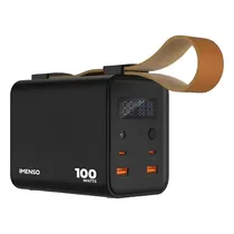 Carregador Portatil Powerbank Imenso IMS-618S / 100W / 60000MAH / com Lanterna / 2X USB-A / 2X USB-C - Preto
