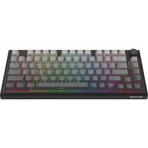 Teclado Gamer Mecânico Redragon Penumbra Pro K687GG-RGB-Pro 75% RGB Sem Fio Switch Lion L - Preto/Cinza (Inglês)
