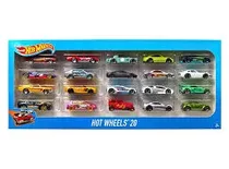 Mattel Vehiculos Hot Wheels Die Cast Basics Paquete de 20 Autos Plastico 3+ Multicolor