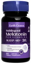 Earth's Creation Melatonin 3MG With B-6 (60 Tabletas)
