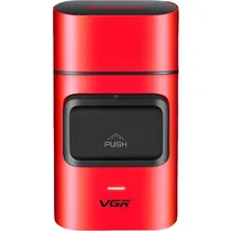 Barbeador Eletrico VGR Voyager V-307 / 9000RPM / 2000MAH / Recarregavel / com Acessórios - Vermelho