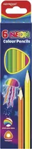 Lápis de Cor Neon Triangular Keyroad - KR971754 (6 PCS)