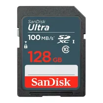 Cartão de Memória SD C10 Sandisk Secure Digital 128GB 100MB/s - SDSDUNR-128G-GN3IN