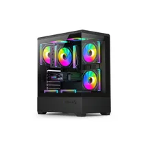 Gabinete Gamer FTX PCC-G9BK Vidrio Temp 3FAN ATX/Matx