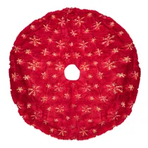 Toalha de Natal para Árvore de Natal 120CM Vermelha