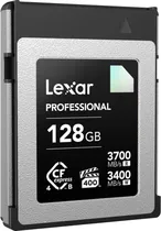 Memoria CF Express 128GB Lexar Professional Tipo B Diamond 3700-3400 8K VPG400 LCXEXD4128G-Rneng