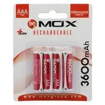 Pilha Recarregavel Mox AAA 3600MAH Con 8