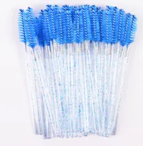 Mini Cepillo Descartable - Celeste Glitter