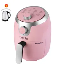 Fritadeira Elétrica Air Fryer Quanta QTAF230 - 1000W - 2L - 220V 50/60HZ - com Jarrra Elétrica - Rosa