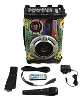 Speaker Ecopower EP-2220 Roxo/ Colorido BT/ USB/ FM/ Aux