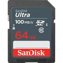 Memória SD Sandisk Ultra 100 MB/s C10 64 GB