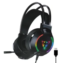Fone de Ouvido Gamer Satellite AE-304 Gaming RGB com Microfone