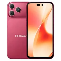 Celular Hotwav A18 Pro Max 128GB 4GB Ram Dual Sim Tela 6.65" 48MP - Burgundy Red