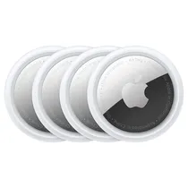 Rastreador Apple Airtag MFEA4LL/A Bluetooth / 2ª Geração - Branco / Prata (Kit com 4)