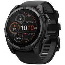 Relógio Smartwatch Garmin Fenix 8 Sapphire Solar - Carbon Cinza (010-02907-10)