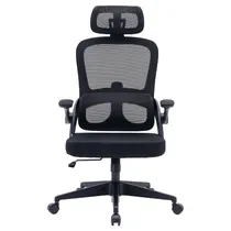 Cadeira de Escritorio Ergonômica Sihoo M102C-M101 / Cadeira de Mesa de Computador com Encosto de Cabeça Ajustável e Suporte Lombar - Preto