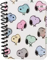 Caderno Mooving Pocket 1232134 Snoopy Capa Dura 96 Folhas - Branco