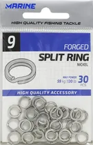 Girador Marine Sports 9 Forged Split Ring Nickel com 30 Peças