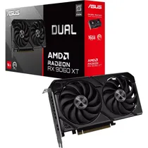 Placa de Vídeo Asus AMD Radeon RX 9060 XT Dual 16 GB GDDR6 - Preto (DUAL-RX9060XT-16G)
