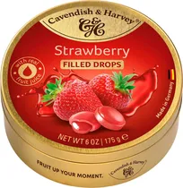 Bala de Frutas Cavendish & Harvey Strawberry Filled Drops - 175G