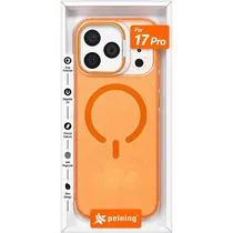 Estojo Protetor Peining Sparkle CPJ2-2 Magsafe para iPhone 17 Pro - Laranja